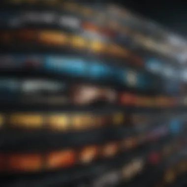 Artistic Film Strips Composition Abstract Film Strips Background