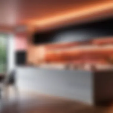 Contemporary Kitchen with LIFX LED Strips Ambient lighting with LIFX LED strips in contemporary kitchen