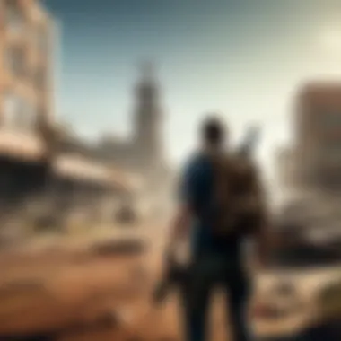 Post-Apocalyptic World in Zombie Games An immersive in-game environment depicting a post-apocalyptic world