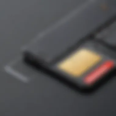 Location of SIM Card Slot on Android Phone Illustration of SIM card slot on an Android phone