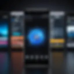 Illustration depicting a smartphone with a recording symbol