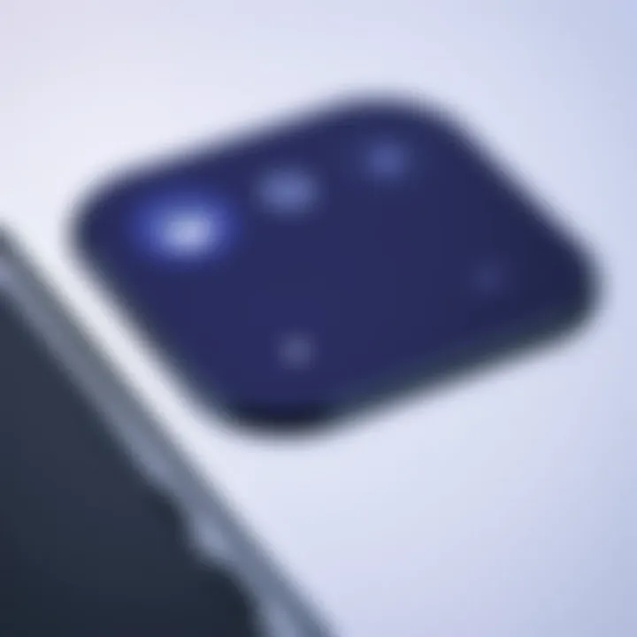 Close-up of the Samsung Galaxy Z Fold 3's expected camera features and layout.