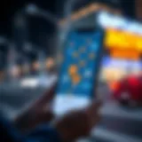 Mobile app interface showcasing location sharing features