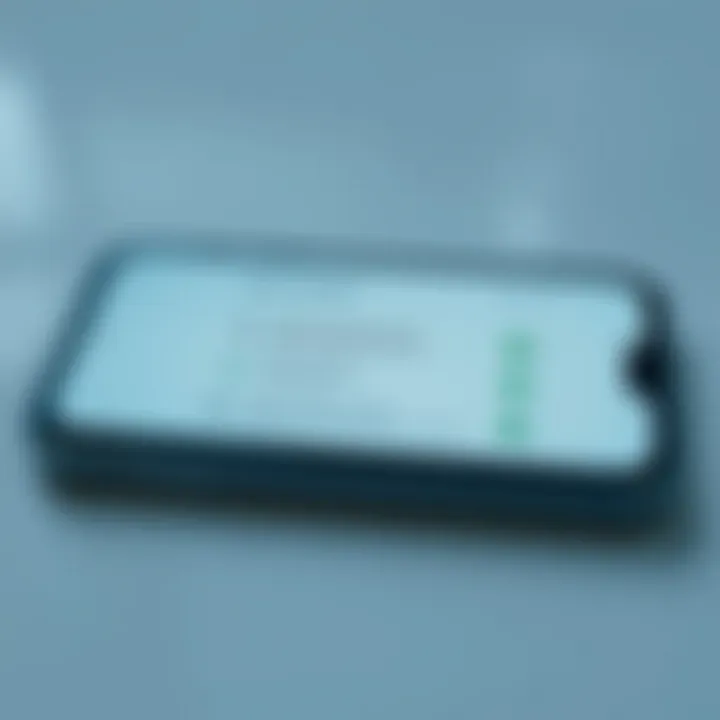 Secure location sharing settings on a smartphone