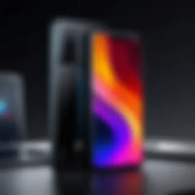 A modern smartphone showcasing impressive features