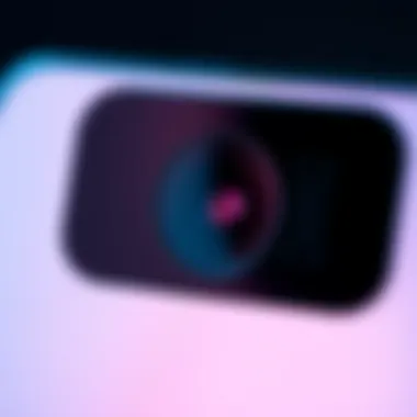 Close-up of smartphone camera specifications