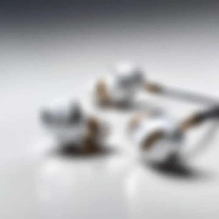 Elegant earbuds in pristine white