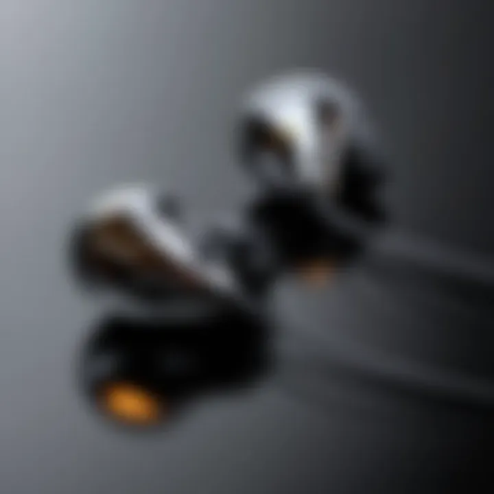 High-quality earbuds showcasing sleek design