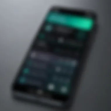 User Interface of Running Applications User interface of a popular running app displayed on a smartphone