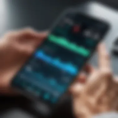 Running Statistics Overview Smartphone displaying running statistics and metrics