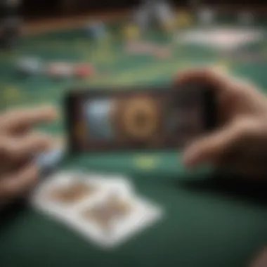 In-game virtual currency in a Texas Holdem mobile game