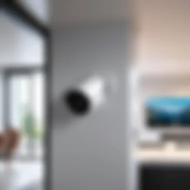 Installation of a security camera in a modern home