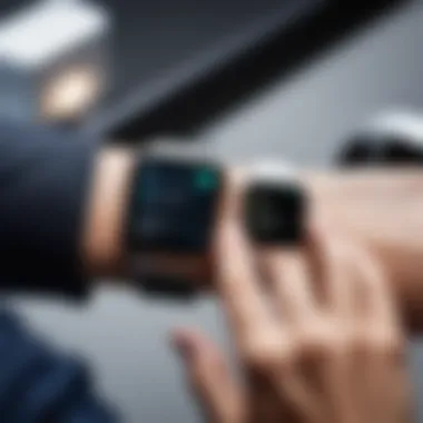 Smartwatch paired with smartphone showcasing connectivity