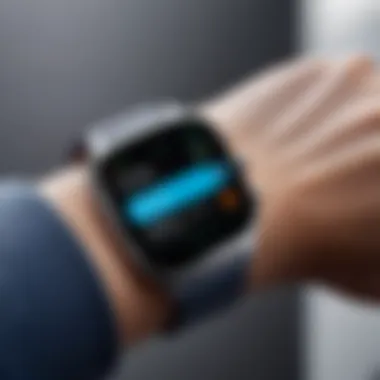 Smartwatch Health Tracking Features Close-up of smartwatch health tracking features