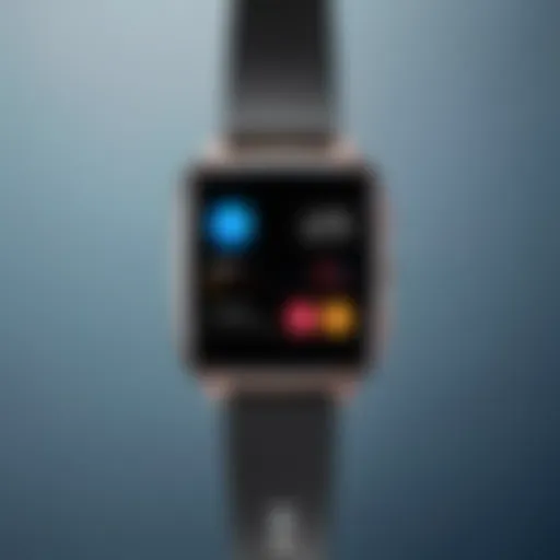 Stylish smartwatch displaying notifications for Samsung Galaxy
