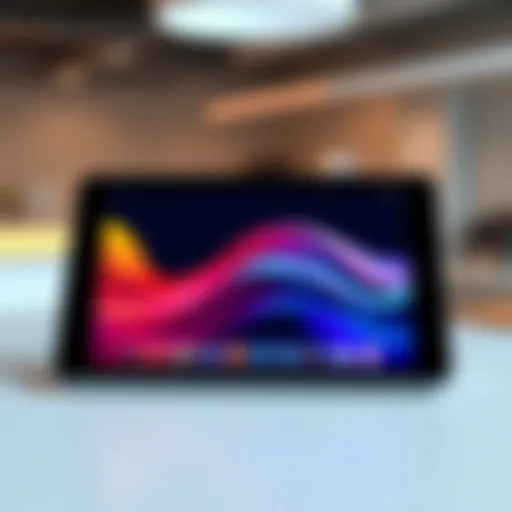 Premium Tablet Design Premium tablet showcasing its sleek design and display