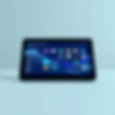 User interface demonstration on a value tablet