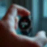 Sleek Design and Functionality of Smart Watches Elegant blood pressure smart watch displaying health metrics