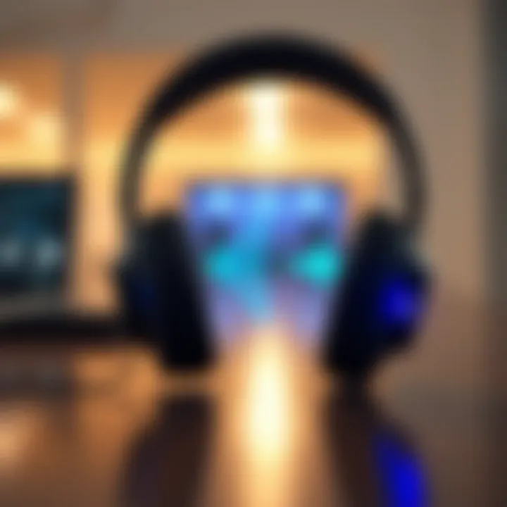 Exceptional Sound Quality Representation Bose headphones with sound quality illustration