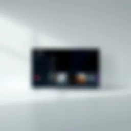 A user interface of a Samsung Smart TV showcasing casting options