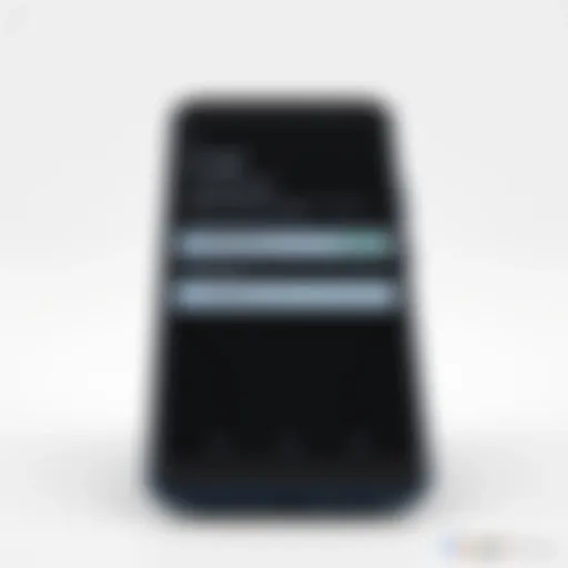 Accessing Google Account Settings Illustration of Google account settings on a smartphone