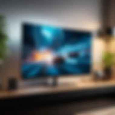 High Refresh Rate for Gaming Excellence High refresh rate TV displaying a fast-paced gaming scene