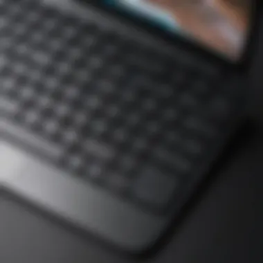 Top view of a non-touch Chromebook keyboard