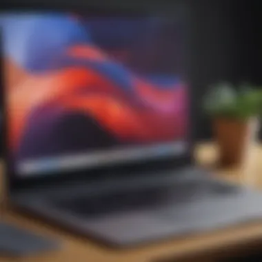 Vivid Visual Experience Close-up of MacBook Air 13 2020 display