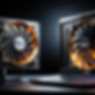 Impact on Laptop Performance with Cooling Solutions Visual representation of laptop performance before and after using a cooler
