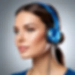 Bluetooth headset with call recording feature displayed