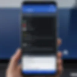 Installation interface of the Facebook app on an Android device