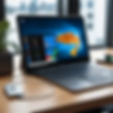 Connecting iPhone to Windows 10 iPhone connected to a Windows 10 PC with a USB cable