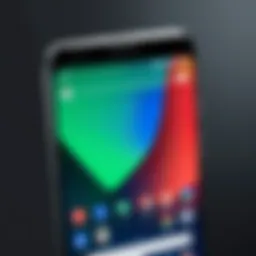 Detailed view of an Android Pixel device showcasing its features