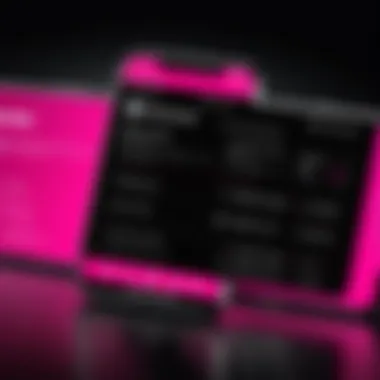 Sleek Interface for T-Mobile Customer Service Modern T-Mobile Customer Service Interface