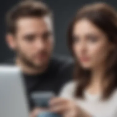 Tech-Savvy Engagement on Chat Sites Artistic interpretation of tech-savvy individuals engaging on chat sites