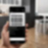 Barcode scanning application interface on Android