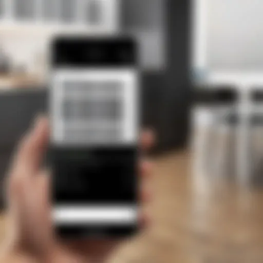 Barcode scanning application interface on Android