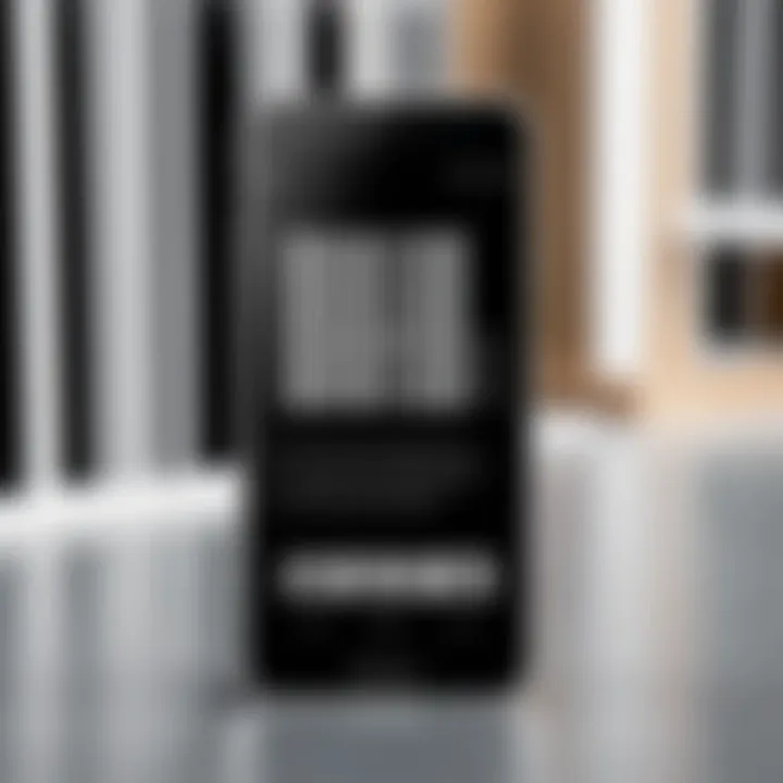 Barcode scanner in action on an Android device