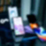 Diverse selection of 5G smartphones on display