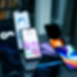 Diverse selection of 5G smartphones on display