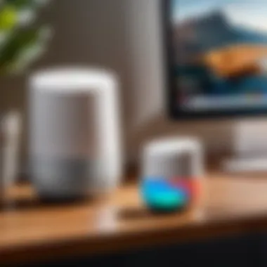 Using Google Home App Smartphone displaying Google Home app