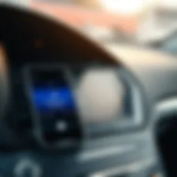 Smartphone connected to car audio system