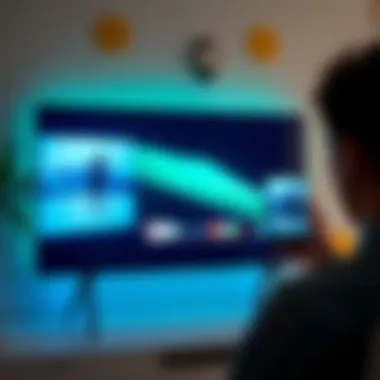 Screen Mirroring on Samsung TV Screen mirroring in action on a Samsung TV