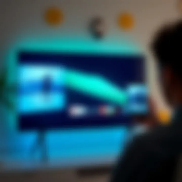 Screen Mirroring on Samsung TV Screen mirroring in action on a Samsung TV