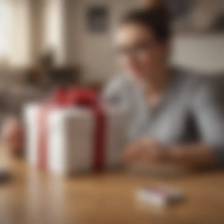 Illustration portraying the convenience of online gifting