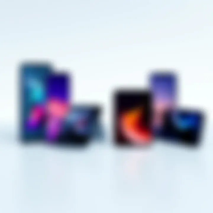 Comparison of various folding phone models