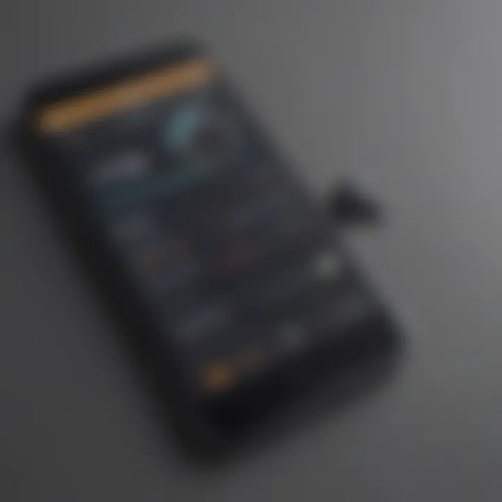 Illustration of a smartphone with offline music streaming app