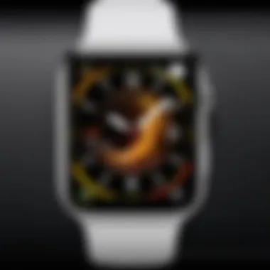 Creating Unique Designs for Your Apple Watch Face Apple Watch face featuring a unique design and layout