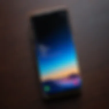 An elegantly customized Samsung phone showcasing a unique design.