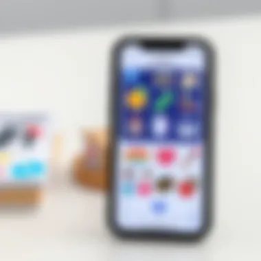 User interface of a popular sticker maker app